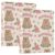 WELLDAY 3 Ring Binders, Flower Capybara Round Ring Binder 2 Pack
