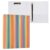 WELLDAY 3 Ring Binders, Rainbow Stripes Round Ring Binder