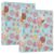 WELLDAY 3 Ring Binders, Summer Tropical Round Ring Binder 2 Pack