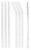 wenco Glass Drinking Straws Set of 6 – Reusable Glass Drinking Straws Sustainable & Stable – 23 cm Glass Straws – Dishwasher Safe – Includes Cleaning Brush for Cold & Hot Drinks