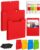 WENET Magnetic File Holder, 4 Pack A4 Color-Coded Folders for Fridge