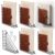 Wenqik 6 Pcs Wall Mounted File Organizers, Metal Triangle Wall Magazine Rack Holders for Bathroom, Hanging Magazine Basket File Folders for Mail Book Document Home Office and Classroom Storage, Black