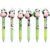 Wenray Squishy Panda Pens Set of 3, Funny Animal Gel Pens with Soft Panda Topper, Cute Novelty Writing Pens for Desk, Journaling, Notes