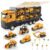 WEOLULI Construction Truck Toy Set,Push & Go Storage Carrier Truck with 6 Rolling Mini Engineering Vehicles,8 Traffic Signs, Birthday Gifts for Kids, Boys & Girls Ages 3-10