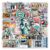 WESILY Pack 50 PCS Iconic New York State Stickers USA Themed America Vacation Travel Waterproof Vinyl Decals Gouache Style for Laptop Suitcase Scrapbooking Journals Water Bottles