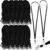 Wesnoy 2000 Pack Bulk Lanyards for ID Name Badges Holder,Black