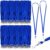 Wesnoy 2000 Pack Bulk Lanyards for ID Name Badges Holder Flat Lanyards with Hook Clip Swivel for Office School Accessories (Blue)