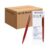 Westcott Alltime E-737449 00 Ballpoint Pen Red Pack of 25 (Pack of 40) | Large Pack of Retractable Ballpoint Pens with Red Ink | Line Width M, X20 | Permanent ISO 12757-2 | Sturdy Metal Clip |