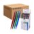 Westcott Alltime Mix Ballpoint Pens Pack of 50 (Pack of 20) | Large Pack of Retractable Ballpoint Pens with Blue Ink | Line Width M, X20 | Permanent ISO 12757-2 | Sturdy Metal Clip | E-737487 00