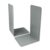 Westcott Bookends Grey (Pack of 2) | Metal 130 x 240 x 140 mm | Sturdy Book Holder for Books or Folders | Robust Book Stand with 1.0 mm Material Thickness for Office and Household | E-10243 00