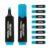 Westcott highlighter markers 10 pieces blue | 10-pack highlighter markers in bright blue | 2-5 mm line width | premium ink from Germany | E-743631 00