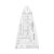 Westcott Parabolic Template | Curve Template for Math with Parabola, Sine and Tangent Curve | Transparent Drawing Stencil for School & Technology | E-110213 00