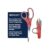 Westcott Scissors Set With 8-Inch Craft Scissors and 4-Inch Thread Snips, Red/Gray, Durable Fabric Scissors for Sewing, Quilting, and Other Craft Projects