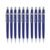 Westcott TRILINE E-733922 00 Mechanical Pencil 0.7 mm HB Blue (Set of 10) | Lead Pencil, Metal Lead Guide, Ergonomic Soft Touch | Elegant Triangular Grip Zone