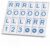 Wetrxily Solo Mahjong Board – Portable Solo Practice Board for Charleston Training & Passing Guide，2026 Mahjong Card Rule Learning Tool for Beginners & Pros，7.3 x 6.3 inch (Blue)