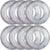 Wettarn 8 Pcs Inflatable Pool Floats Toys Swim Tubes Rings for 5-9 Year Old Kid Inner Glitter Ring Tube Bulk Swimming Pool Party Decorations for Boys Girls Outdoor Summer Beach Swimming(Silver)