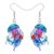 WEVENI Acrylic Colorful Ocean Jellyfish Shell Earrings Dangling Tropical Fish Conch Seashell Earrings Summer Beach Jewelry for Women Beach Lover Vacation Gifts (Blue)