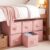 Weysat 6 Pack Large Dorm Stackable Drawers Dorm Essential Under Bed Storage Collapsible Closet Organizer with Drawers Shelf Storage Fabric, Clothes, Towels for College Bedroom Living Room(Pink)