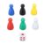 WGFOIP 30PCS 6 Color Chess Pieces, Multicolor Board Game Dice, 6 Sided Dice for Board Games Math Teaching Education