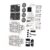 WGFOIP DIY Solar Climbing Vehicle Building Block Car Toys for Children Handson Learning White Plastic Set