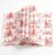 Whaline 100Pcs Christmas Vintage Wax Paper, Red Toile Pattern