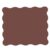 Whaline 160Pcs Brown Scalloped Wax Paper, 8.3 x 9.8 Inch