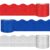 Whaline 196.9 Ft Patriotic Bulletin Board Borders 3 Rolls Red Blue Silver Die Cut Border Trim for 4th of July Independence Day Memorial Day Classroom School Office Chalkboard Decor