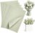 Whaline 40 Sheets Scalloped Tissue Paper, Sage Green, 14 x 20 Inch