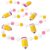Whaline Back to School Felt Pom Banner Decoration, 8.2 Ft Pencil Pompom