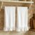 Whaline Ruffled Kitchen Towels 2 Pcs Velvet Dish Towel, White