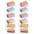 WHAMVOX 12pcs Colorful Blank Index Cards Made of Metal and Paper, Visually Engaging and Portable Memo Study Cards for Students and Learners, Lightweight for Practice the Go or Home Use