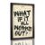 What If It All Works Out Wall Art Inspirational Quote Canvas Poster Sheet Music Decor Motivational Positive Prints Painting For Living Room Bedroom Office Gym 8x10in Black Framed Raised