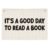 Wheatwin Classroom Decor, Reading Nook Decor, It’s A Good Day To Read A Book Banner 20×30 Inch – Book Club Decorations, Kids Bedroom Wall Art, Bookworm Gift Idea, Cozy Reading Corner Playroom Wall Hanging
