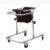Wheeled Walker for Children with Cerebral Palsy, Adjustable Height, Suitable for Height 31″- 47″, Rehabilitation Standing Frame Walker Walking Aid for Disabled,Brown