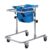 Wheeled Walker for Children with Cerebral Palsy, Adjustable Height, Suitable for Height 31″- 47″, Rehabilitation Standing Frame Walker Walking Aid for Disabled,Blue