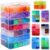 Whimsibelle 20000 Pcs Pony Beads Bulk 70 Colors 6x9mm Kandi Beads Rainbow Plastic DIY Gifts for Friendship Bracelets Jewelry Making Hair Braiding Necklace Key Chain Crafts
