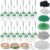 Whimsibelle 818 Pcs 24 Set DIY Soccer Keychain Making Kit Adjustable Soccer Bead Letter Beads Silk Ribbon and Strings for Football Party Favors Backpack Accessories Sport Theme Gift