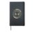 Whimsical Headphones Music Therapy Art Hardcover Journal, Black