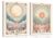 Whimsical Sun and Moon Wall Art Vintage Celestial Wall Decor Painting Spiritual Tarot Astrology Poster Canvas Print Picture for Bedroom Living Room 12×16 inch Framed