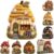 Whimsical Village 3D Fabric Poke Art Kit, Cottage Craft No Sew Press Technique Simple Illustrated Guide, Flowers Activity Gift for Adult Beginner Handmade Hobby Gift, Beehive Honey