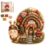 Whimsical Village 3D Fabric Poke Craft Kit Mess-Free DIY Art Set (# B)