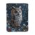 Whimsical Winter Owl Book Sleeve with Front Pocket 11.8″X9″, Waterproof Oxford Protector Case for Hardcover Paperback Journal for Travel Office