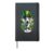 Whippet Dog St Patricks Day Artwork Hardcover Journal, Black