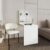 White 4-Shelf Folding Table, Wood