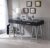 White/Black High Gloss & Chrome Finish Writing Desk W/USB，Laptop Desk for Bedroom