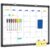 White Board Calendar Dry Erase for Wall, 24″ x 18″ Aluminum Frame（Black）