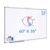 White Board Dry Erase 60 x 36，maxtek Large Magnetic Whiteboard 5′ X 3′ Dry Erase Board Foldable with Long Marker Tray for Wall-Mounted Aluminum Memo Board Supplies for Class Office & Home