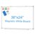 White Board Dry Erase Whiteboard for Wall 36″ x 24″ Aluminum Presentation Magnetic Whiteboards with Long Pen Tray, 12 Magnets, 3 Markers & 1 Eraser