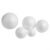 White Craft Foam Balls 6cm Polystyrene Spheres for DIY Flower Arrangements Wedding Decor School Projects Art Supplies Round Model Making Kit(8cm)