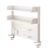 White Desktop Bookshelf Storage Shelves with Pegboard, Desk Shelving System